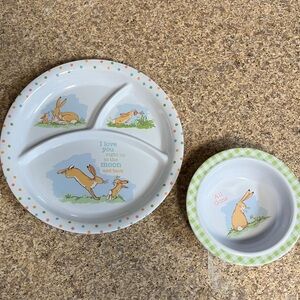 Children's Dinnerware Set with Rabbit Design